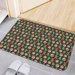 Cute Gingerbread Pattern Print Indoor Door Mat