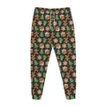Cute Gingerbread Pattern Print Jogger Pants