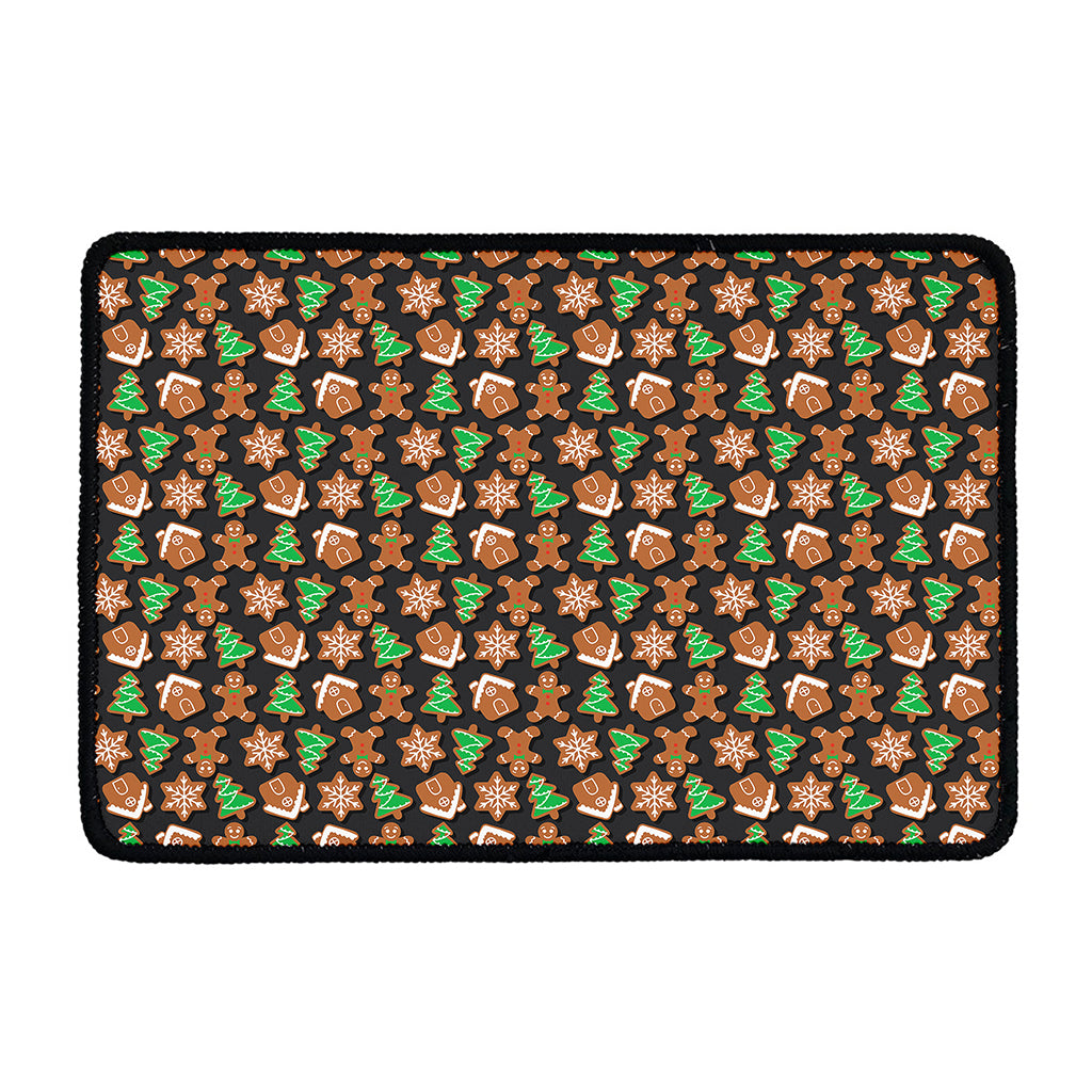 Cute Gingerbread Pattern Print Kitchen Mat