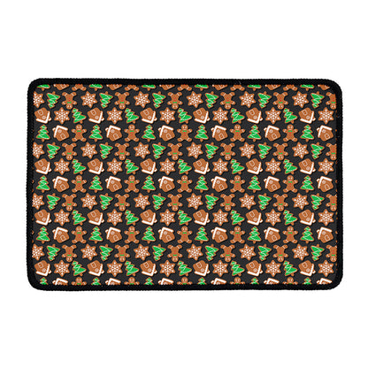 Cute Gingerbread Pattern Print Kitchen Mat