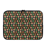 Cute Gingerbread Pattern Print Laptop Sleeve