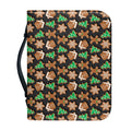 Cute Gingerbread Pattern Print Leather Bible Cover