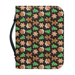 Cute Gingerbread Pattern Print Leather Bible Cover