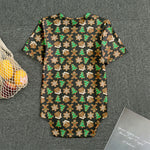 Cute Gingerbread Pattern Print Men's Bodysuit