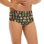 Cute Gingerbread Pattern Print Men's Briefs