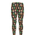 Cute Gingerbread Pattern Print Men's Leggings