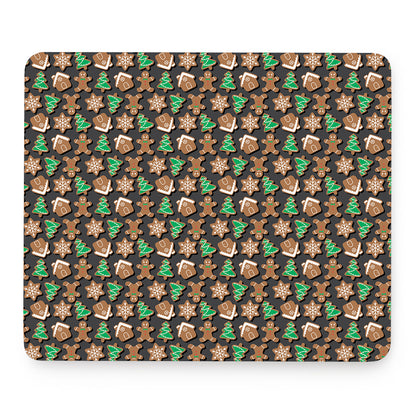 Cute Gingerbread Pattern Print Mouse Pad