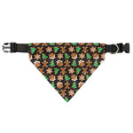 Cute Gingerbread Pattern Print Over The Collar Dog Bandana