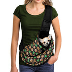 Cute Gingerbread Pattern Print Pet Sling Carrier