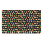 Cute Gingerbread Pattern Print Polyester Doormat