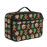 Cute Gingerbread Pattern Print Portable Lunch Bag