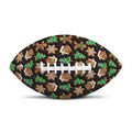 Cute Gingerbread Pattern Print Rugby Ball