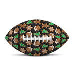 Cute Gingerbread Pattern Print Rugby Ball
