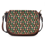 Cute Gingerbread Pattern Print Saddle Bag