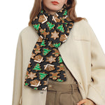 Cute Gingerbread Pattern Print Scarf