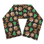 Cute Gingerbread Pattern Print Scarf