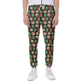 Cute Gingerbread Pattern Print Joggers