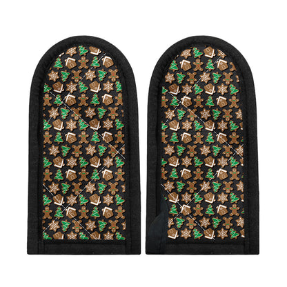 Cute Gingerbread Pattern Print Skillet Handle Cover