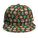 Cute Gingerbread Pattern Print Snapback Cap