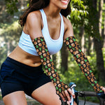 Cute Gingerbread Pattern Print Sun Protection Arm Sleeves
