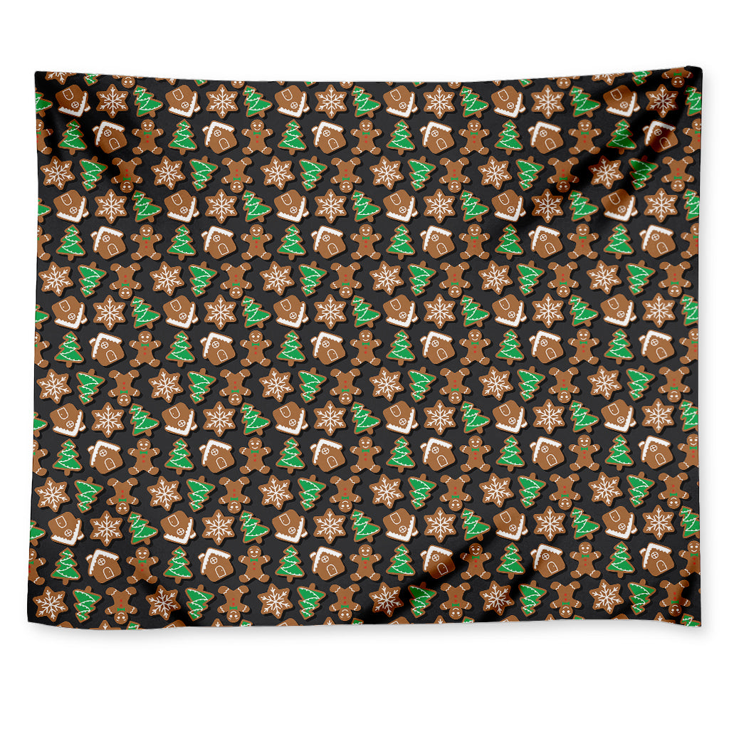 Cute Gingerbread Pattern Print Tapestry