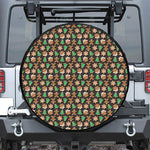 Cute Gingerbread Pattern Print Tire Cover