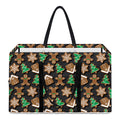 Cute Gingerbread Pattern Print Utility Tote Bag