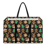 Cute Gingerbread Pattern Print Utility Tote Bag