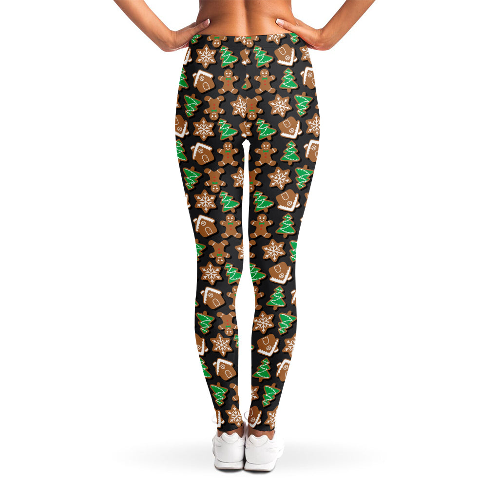 Cute Gingerbread Pattern Print Women's Leggings