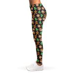 Cute Gingerbread Pattern Print Women's Leggings