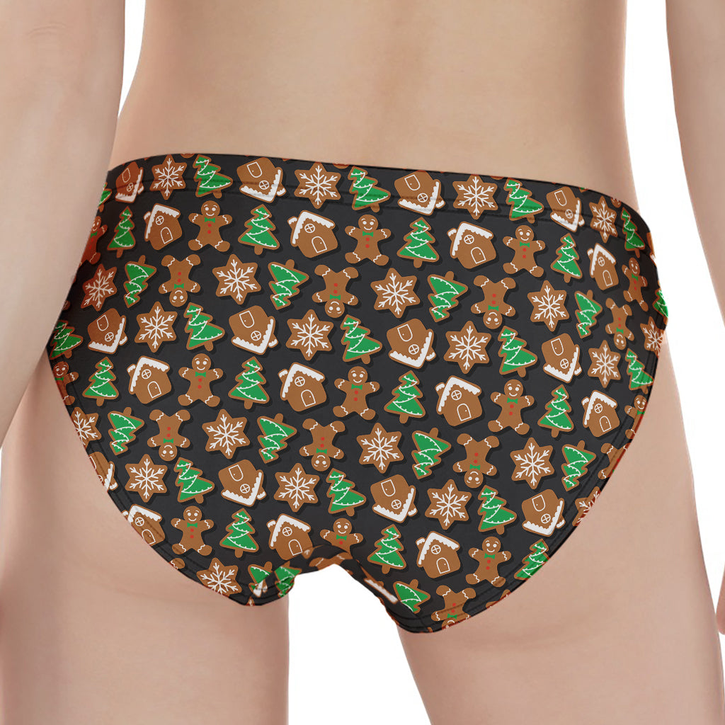 Cute Gingerbread Pattern Print Women's Panties