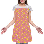 Cute Giraffe Pattern Print Adjustable Apron