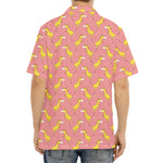 Cute Giraffe Pattern Print Aloha Shirt