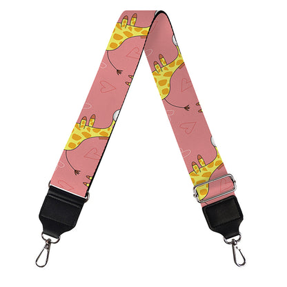Cute Giraffe Pattern Print Bag Strap