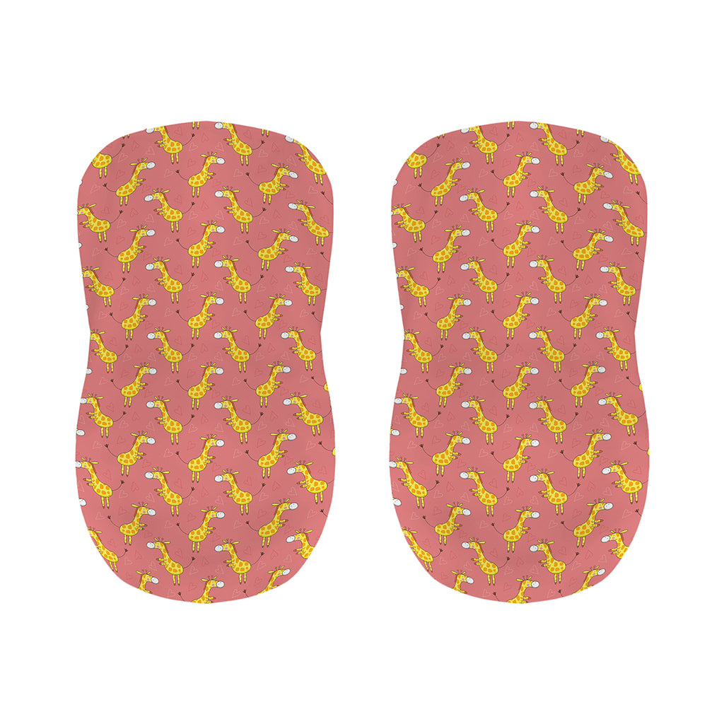 Cute Giraffe Pattern Print Bar Stool Covers