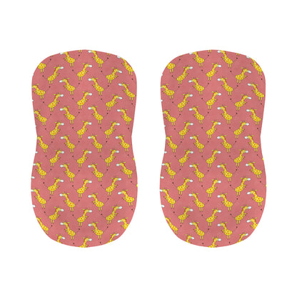 Cute Giraffe Pattern Print Bar Stool Covers