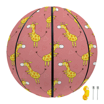 Cute Giraffe Pattern Print Basketball