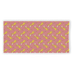 Cute Giraffe Pattern Print Beach Towel