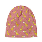 Cute Giraffe Pattern Print Beanie