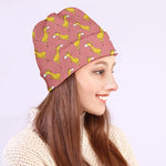 Cute Giraffe Pattern Print Beanie