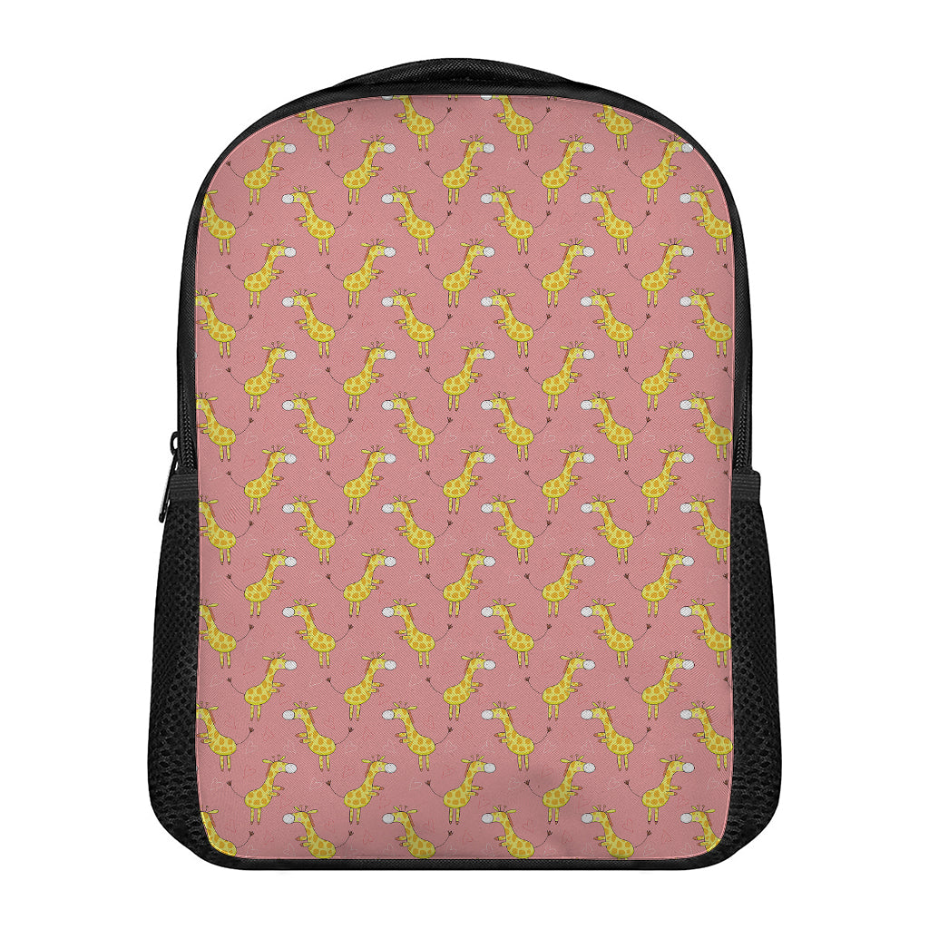 Cute Giraffe Pattern Print Casual Backpack