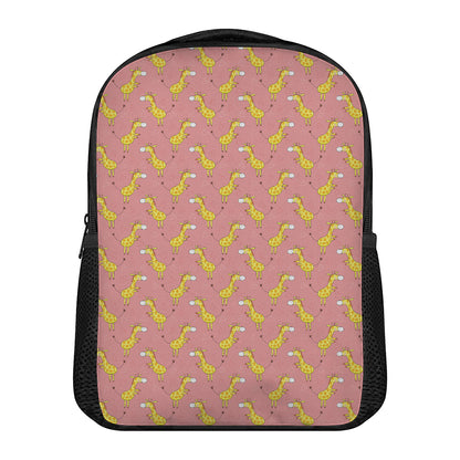 Cute Giraffe Pattern Print Casual Backpack