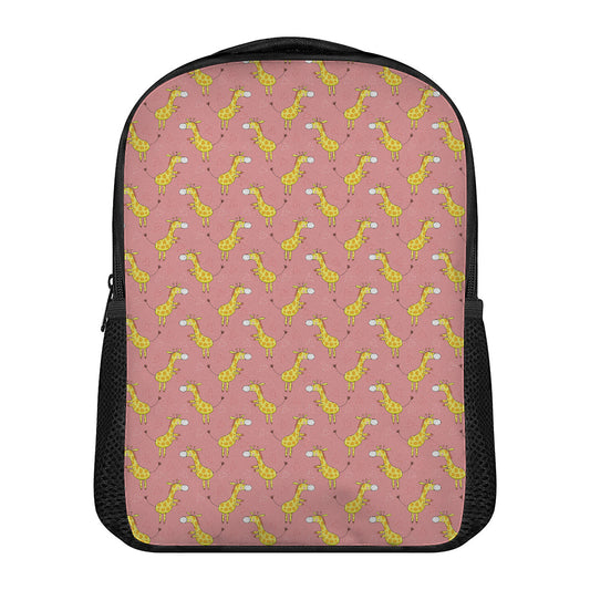 Cute Giraffe Pattern Print Casual Backpack