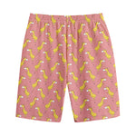Cute Giraffe Pattern Print Cotton Shorts