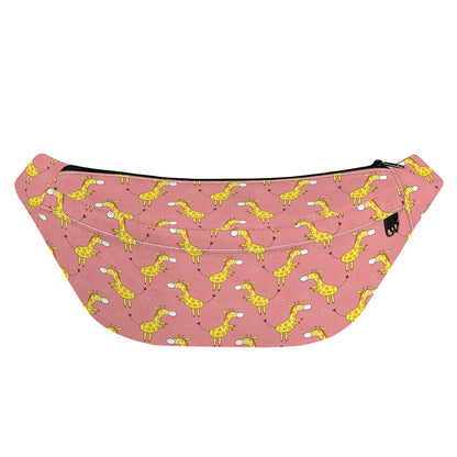 Cute Giraffe Pattern Print Fanny Pack