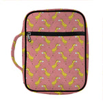 Cute Giraffe Pattern Print Front Pocket Bible Bag