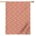 Cute Giraffe Pattern Print House Flag