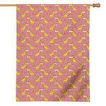 Cute Giraffe Pattern Print House Flag