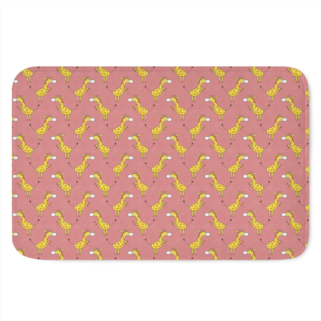 Cute Giraffe Pattern Print Indoor Door Mat