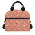 Cute Giraffe Pattern Print Insulated Lunch Bag